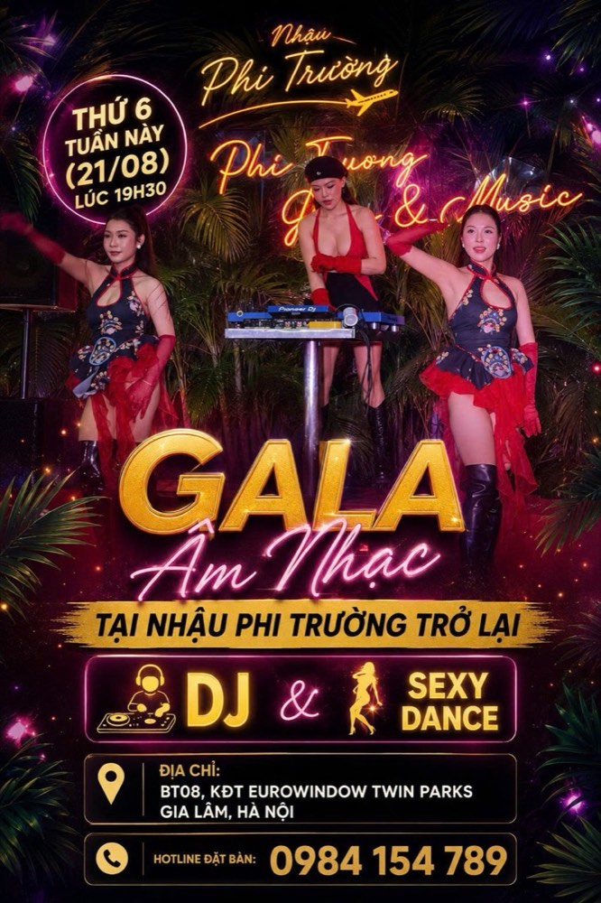 Đêm Gala âm nhạc tại Nhậu Phi Trường